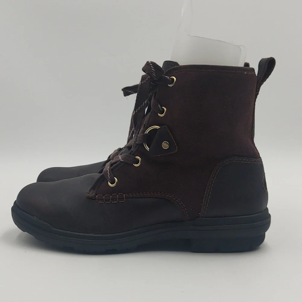 UGG Hapsburg Hiker Boots Brown Suede Leather 7.5 Hiking Gorpcore Après Ski